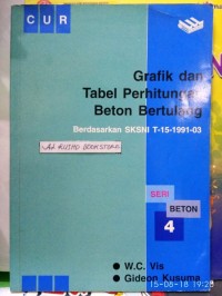 Grafik dan Tabel Perhitungan Beton Bertulang